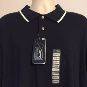NWT PGA Tour Flex Black Men's XL Polo Shirt